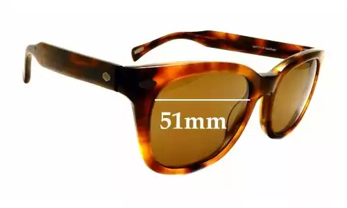 Sunglass Fix Lentes de Repuesto para Raen Loro - 51mm Wide Sunglass Fix Lentes de Repuesto para Raen Loro - 51mm Wide