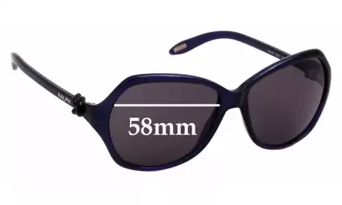 Sunglass Fix Lentes de Repuesto para Polo RA 5136 - 58mm Wide Polo RA 5136 Lentes de Repuesto 58mm wide