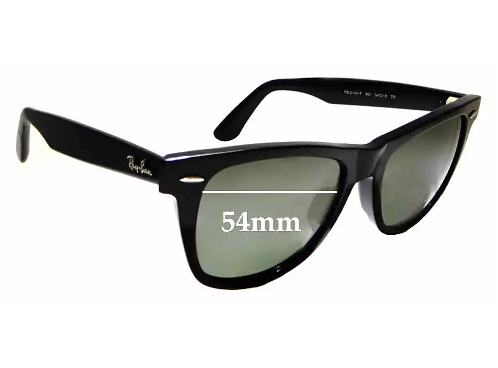 Sunglass Fix Lentes de Repuesto para Ray-Ban RB2140-F Wayfarer - 54mm Wide Sunglass Fix Lentes de Repuesto para Ray-Ban RB2140-F Wayfarer - 54mm Wide