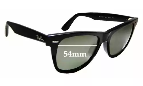 Sunglass Fix Lentes de Repuesto para Ray-Ban RB2140-F Wayfarer - 54mm Wide Ray-Ban RB2140-F Wayfarer Lentes de Repuesto 54mm wide