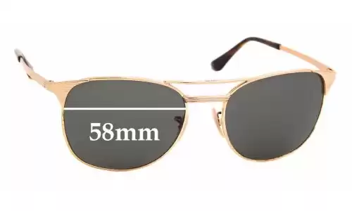 Sunglass Fix Lentes de Repuesto para Ray-Ban RB3429-M - 58mm Wide Ray-Ban RB3429-M Lentes de Repuesto 58mm wide