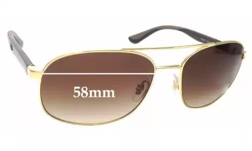 Sunglass Fix Lentes de Repuesto para Ray-Ban RB3593 - 58mm Wide Sunglass Fix Lentes de Repuesto para Ray-Ban RB3593 - 58mm Wide