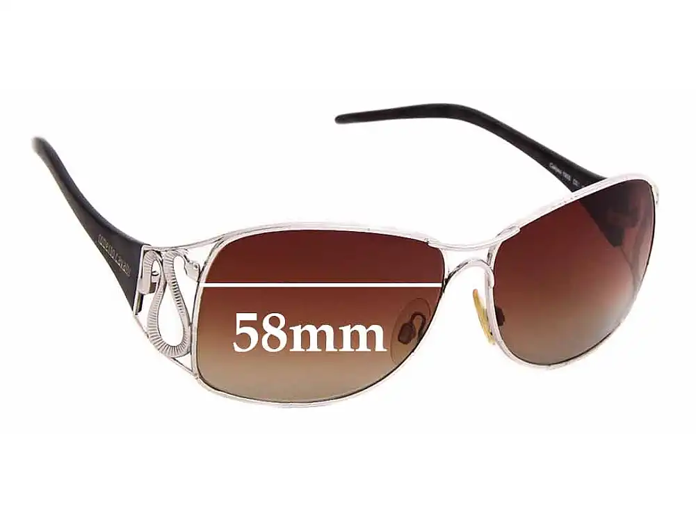 Sunglass Fix Lentes de Repuesto para Roberto Cavalli Calipso 190s - 58mm Wide Sunglass Fix Lentes de Repuesto para Roberto Cavalli Calipso 190s - 58mm Wide