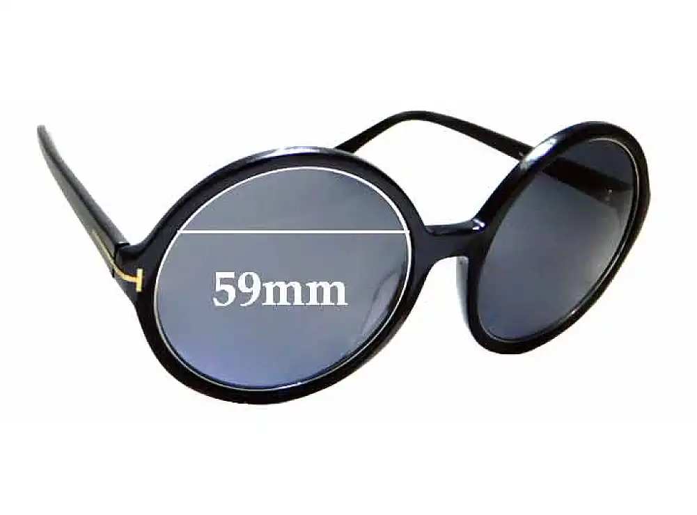 Sunglass Fix Lentes de Repuesto para Tom Ford Carrie TF268 - 59mm Wide Sunglass Fix Lentes de Repuesto para Tom Ford Carrie TF268 - 59mm Wide