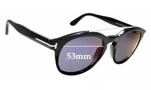 Sunglass Fix Lentes de Repuesto para Tom Ford Newman TF515 - 53mm Wide Tom Ford Newman TF515 Lentes de Repuesto 53mm wide