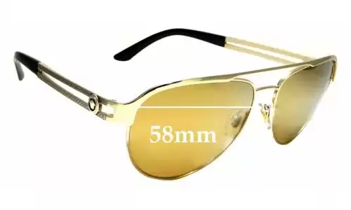 Sunglass Fix Lentes de Repuesto para Versace MOD 2165 - 58mm Wide Sunglass Fix Lentes de Repuesto para Versace MOD 2165 - 58mm Wide