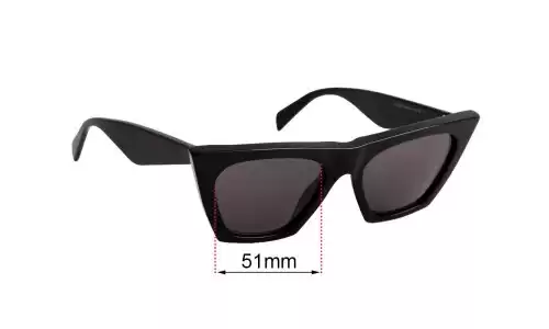 Sunglass Fix Lentes de Repuesto para Celine CL 41468/S - 51mm Wide Sunglass Fix Lentes de Repuesto para Celine CL 41468/S - 51mm Wide