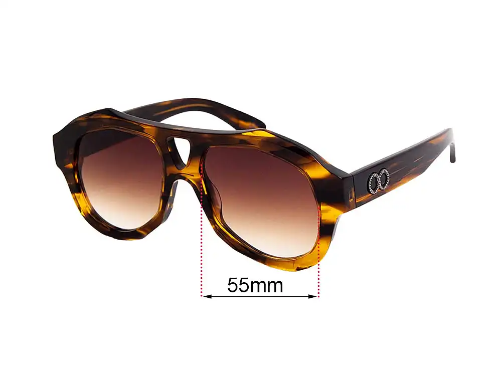 Sunglass Fix Lentes de Repuesto para Childe Debaser - 55mm Wide Sunglass Fix Lentes de Repuesto para Childe Debaser - 55mm Wide