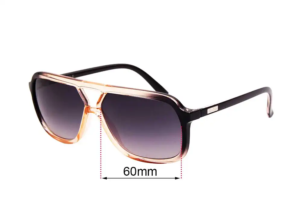 Sunglass Fix Lentes de Repuesto para Childe Treble - 60mm Wide Sunglass Fix Lentes de Repuesto para Childe Treble - 60mm Wide