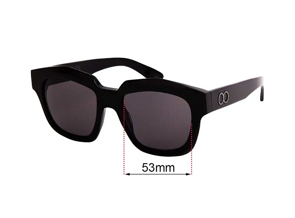Sunglass Fix Lentes de Repuesto para Childe Vivid - 53mm Wide Sunglass Fix Lentes de Repuesto para Childe Vivid - 53mm Wide