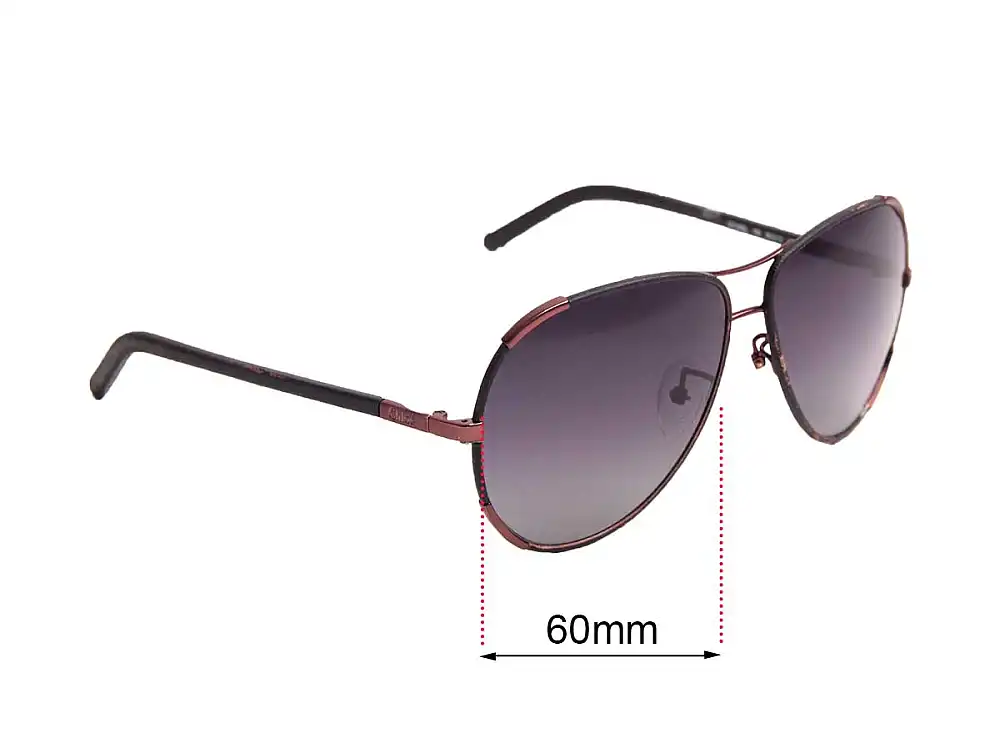 Sunglass Fix Lentes de Repuesto para Chloe CE 100SL - 60mm Wide Sunglass Fix Lentes de Repuesto para Chloe CE 100SL - 60mm Wide