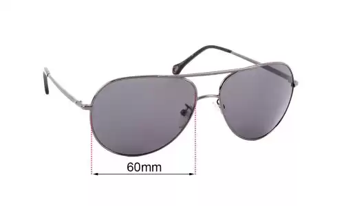 Sunglass Fix Lentes de Repuesto para Ermenegildo Zegna SZ 3240 - 60mm Wide Sunglass Fix Lentes de Repuesto para Ermenegildo Zegna SZ 3240 - 60mm Wide