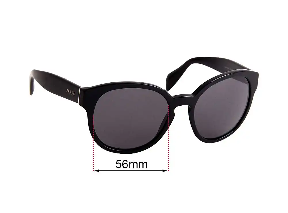 Sunglass Fix Lentes de Repuesto para Prada SPR18R - 56mm Wide Sunglass Fix Lentes de Repuesto para Prada SPR18R - 56mm Wide