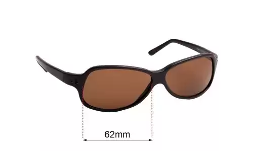 Sunglass Fix Lentes de Repuesto para Prada SPR26A - 62mm Wide Prada SPR26A Lentes de Repuesto 62mm wide