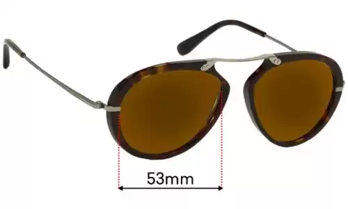 Sunglass Fix Lentes de Repuesto para Tom Ford Aaron TF473 - 53mm Wide Sunglass Fix Lentes de Repuesto para Tom Ford Aaron TF473 - 53mm Wide