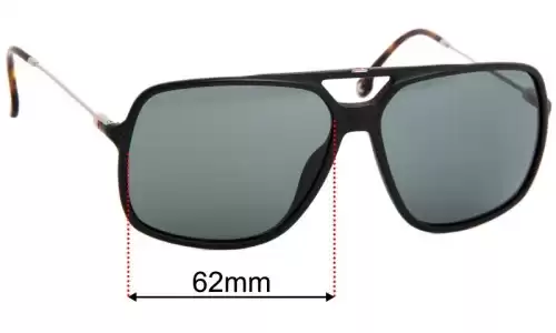 Sunglass Fix Lentes de Repuesto para Carrera 155/S - 62mm Wide Sunglass Fix Lentes de Repuesto para Carrera 155/S - 62mm Wide