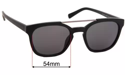 Sunglass Fix Lentes de Repuesto para Nautica N3638SP - 54mm Wide Sunglass Fix Lentes de Repuesto para Nautica N3638SP - 54mm Wide