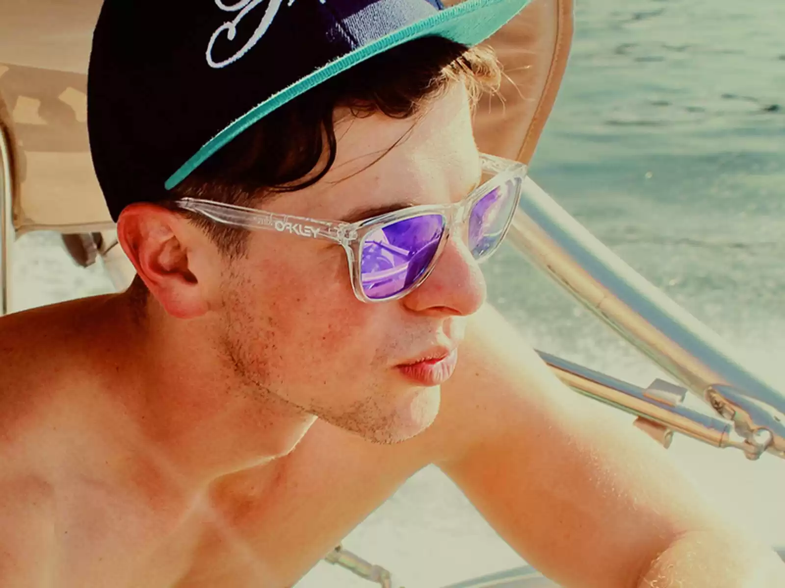 Guy Wearing Oakley Sunglasses Guy Wearing Oakley Sunglasses