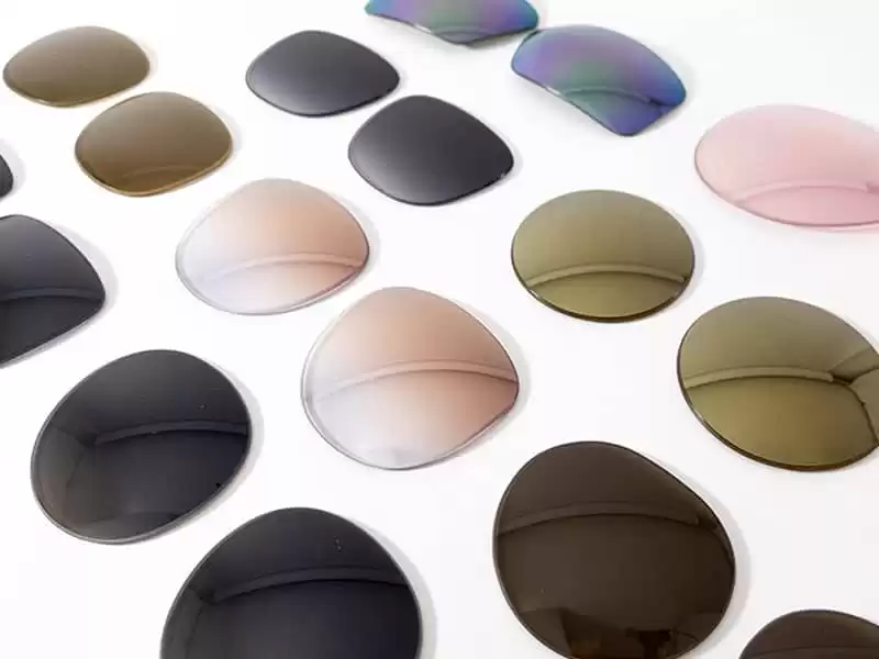 lentes costa en diferentes formas y colores