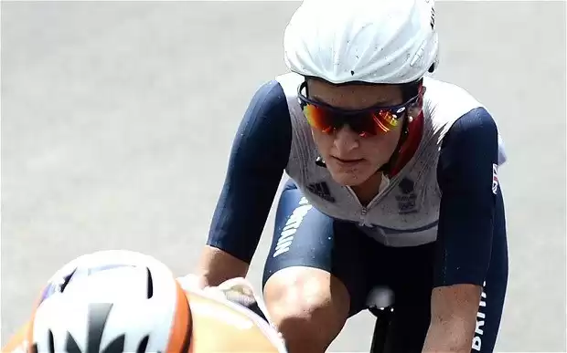 Athlete Lizzie Armistead with her sports sunglasses Athlete Lizzie Armistead with her sports sunglasses