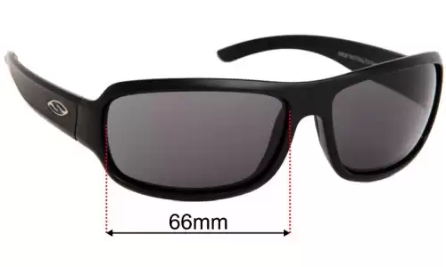 Sunglass Fix Verres de Remplacement pour Smith Drop Tactical - 66mm Wide Sunglass Fix Verres de Remplacement pour Smith Drop Tactical - 66mm Wide