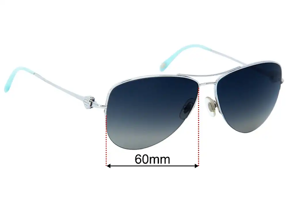 Sunglass Fix Verres de Remplacement pour Tiffany & Co TF 3021 - 60mm Wide Sunglass Fix Verres de Remplacement pour Tiffany & Co TF 3021 - 60mm Wide