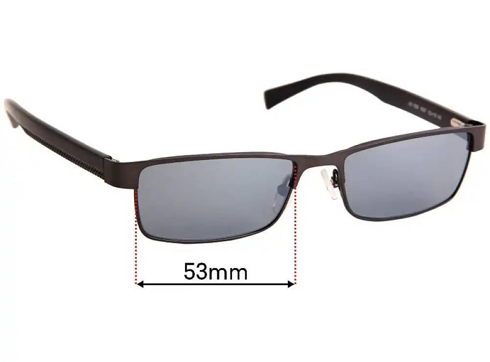 Sunglass Fix Verres de Remplacement pour Armani Exchange AX 1009 - 53mm Wide Sunglass Fix Verres de Remplacement pour Armani Exchange AX 1009 - 53mm Wide