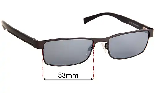 Sunglass Fix Verres de Remplacement pour Armani Exchange AX 1009 - 53mm Wide Sunglass Fix Verres de Remplacement pour Armani Exchange AX 1009 - 53mm Wide