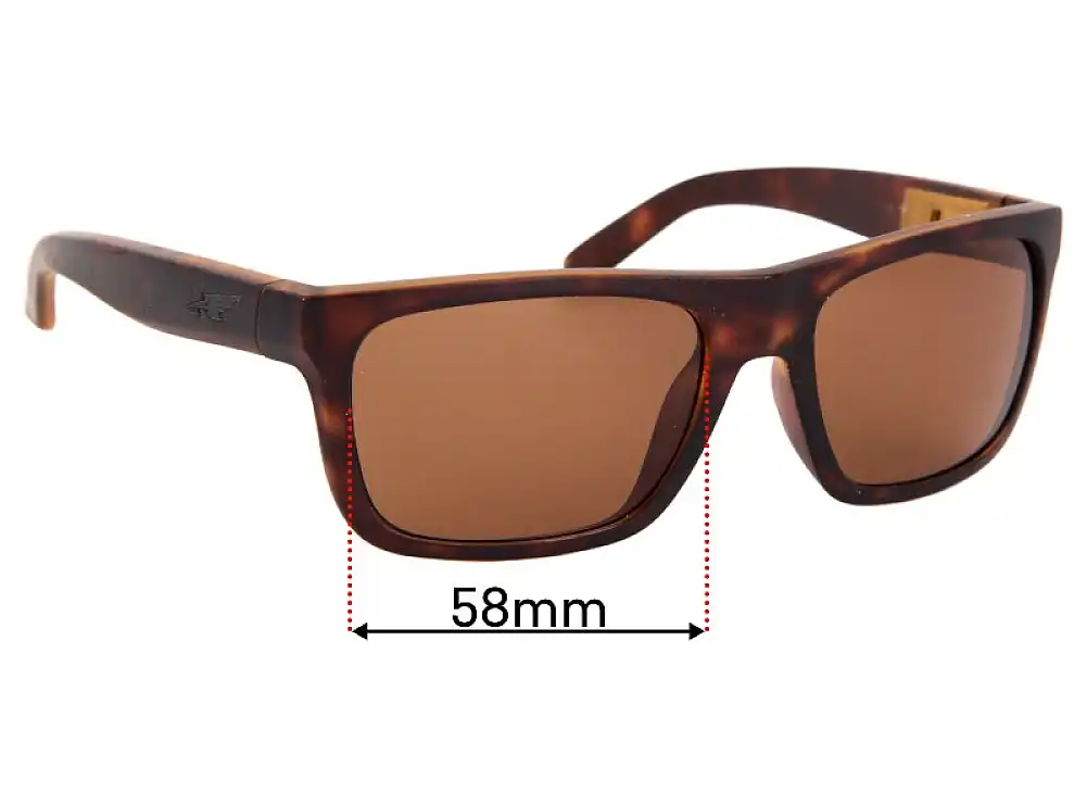 Sunglass Fix Verres de Remplacement pour Arnette Dropout AN4176 - 58mm Wide Sunglass Fix Verres de Remplacement pour Arnette Dropout AN4176 - 58mm Wide