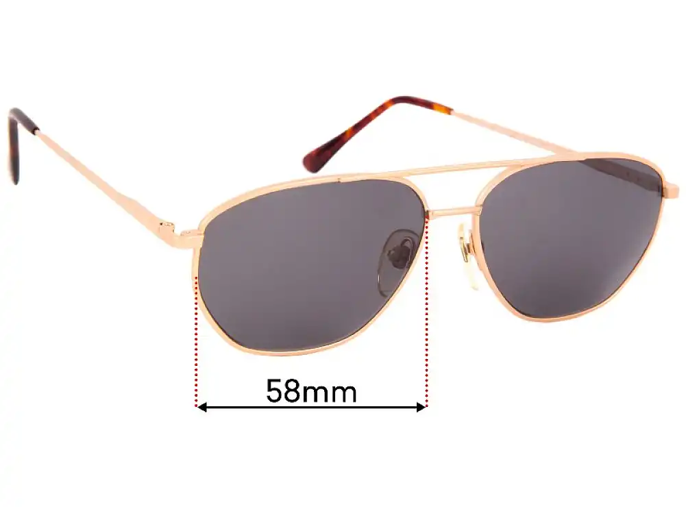 Sunglass Fix Verres de Remplacement pour Ben-Glo Exclusive 53 - 58mm Wide Sunglass Fix Verres de Remplacement pour Ben-Glo Exclusive 53 - 58mm Wide