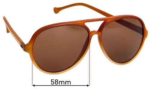Sunglass Fix Verres de Remplacement pour Bolle IREX - 58mm Wide Bolle IREX Verres de Remplacement 58mm wide