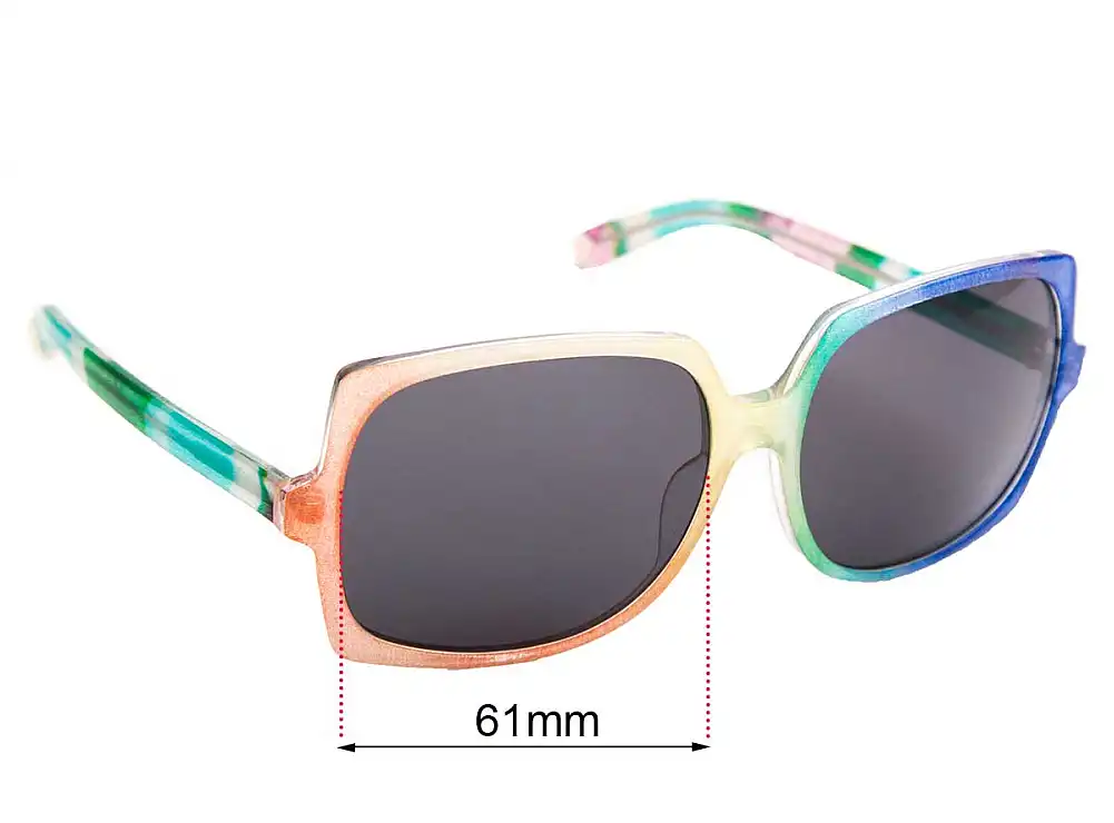 Sunglass Fix Verres de Remplacement pour Camilla Unknown - 61mm Wide Sunglass Fix Verres de Remplacement pour Camilla Unknown - 61mm Wide