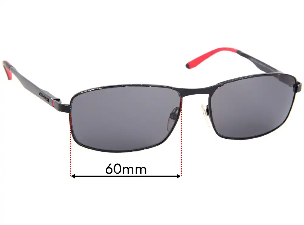 Sunglass Fix Verres de Remplacement pour Carrera 8012/S - 60mm Wide Sunglass Fix Verres de Remplacement pour Carrera 8012/S - 60mm Wide