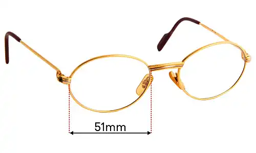 Sunglass Fix Verres de Remplacement pour Cartier Unknown - 51mm Wide Sunglass Fix Verres de Remplacement pour Cartier Unknown - 51mm Wide