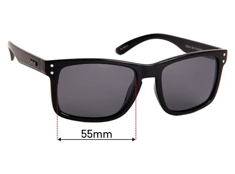 Sunglass Fix Lentilles de Remplacement pour Carve Goblin - 55mm Wide Sunglass Fix Lentilles de Remplacement pour Carve Goblin - 55mm Wide