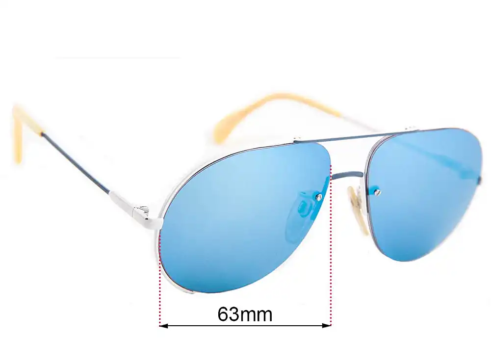 Sunglass Fix Verres de Remplacement pour Cazal MOD 723 - 63mm Wide Sunglass Fix Verres de Remplacement pour Cazal MOD 723 - 63mm Wide
