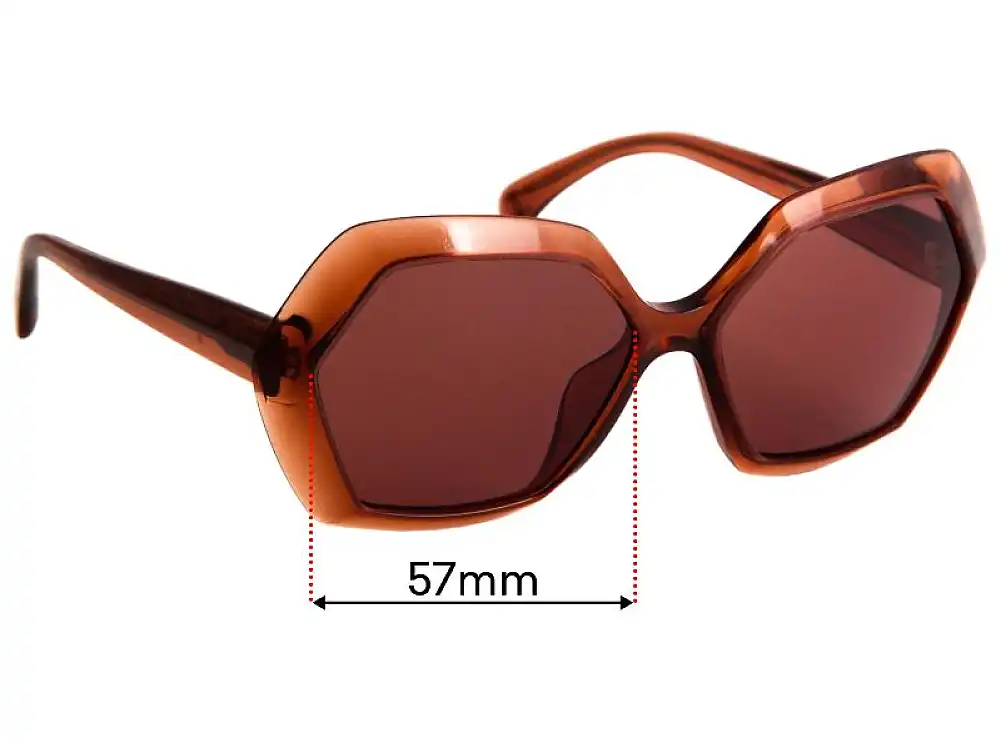 Sunglass Fix Verres de Remplacement pour Chanel 71191A - 57mm Wide Sunglass Fix Verres de Remplacement pour Chanel 71191A - 57mm Wide