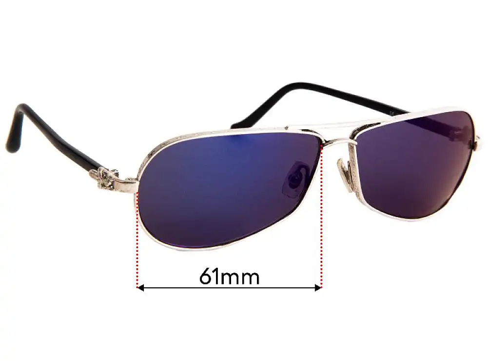 Sunglass Fix Verres de Remplacement pour Chrome Hearts Red - 61mm Wide Sunglass Fix Verres de Remplacement pour Chrome Hearts Red - 61mm Wide