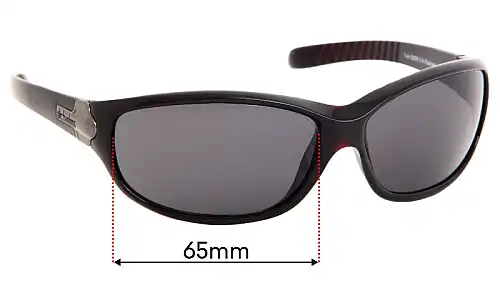 Sunglass Fix Lentilles de Remplacement pour Dirty Dog Turk - 65mm Wide Dirty Dog Turk Lentilles de Remplacement 65mm wide