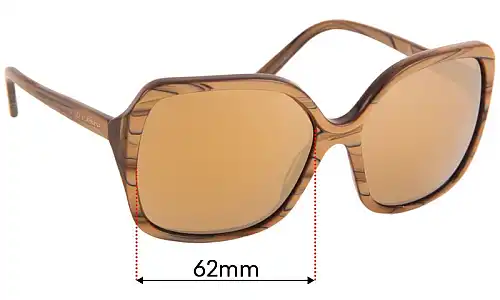 Sunglass Fix Verres de Remplacement pour Dolce & Gabbana DG4049 - 62mm Wide Sunglass Fix Verres de Remplacement pour Dolce & Gabbana DG4049 - 62mm Wide