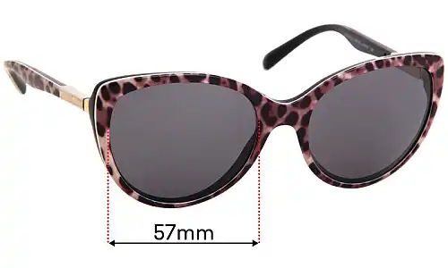 Sunglass Fix Lentilles de Remplacement pour Dolce & Gabbana DG4175 - 57mm Wide Dolce & Gabbana DG4175 Lentilles de Remplacement 57mm wide