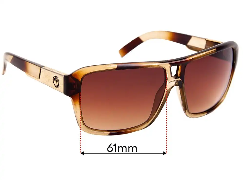 Sunglass Fix Lentilles de Remplacement pour Dragon The Jam - 61mm Wide Sunglass Fix Lentilles de Remplacement pour Dragon The Jam - 61mm Wide