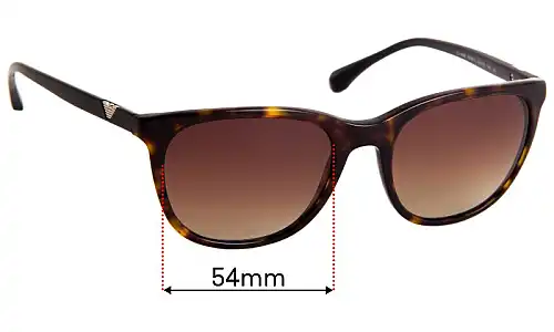 Sunglass Fix Verres de Remplacement pour Emporio Armani EA4086 - 54mm Wide Sunglass Fix Verres de Remplacement pour Emporio Armani EA4086 - 54mm Wide