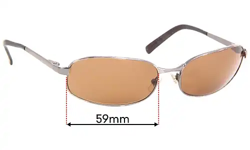 Sunglass Fix Verres de Remplacement pour Giorgio Armani 1573 - 59mm Wide Sunglass Fix Verres de Remplacement pour Giorgio Armani 1573 - 59mm Wide