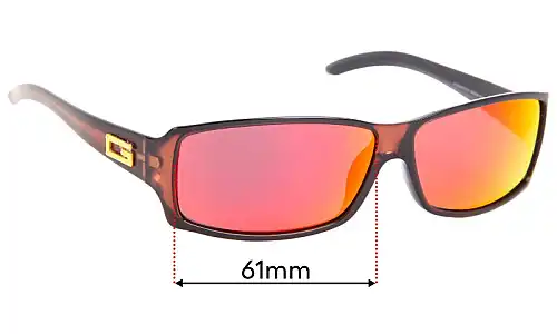 Sunglass Fix Verres de Remplacement pour Gucci GG2515/S - 61mm Wide Sunglass Fix Verres de Remplacement pour Gucci GG2515/S - 61mm Wide
