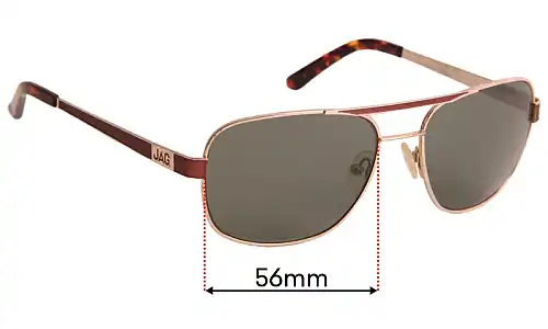 Sunglass Fix Verres de Remplacement pour JAG 1344 - 56mm Wide Sunglass Fix Verres de Remplacement pour JAG 1344 - 56mm Wide