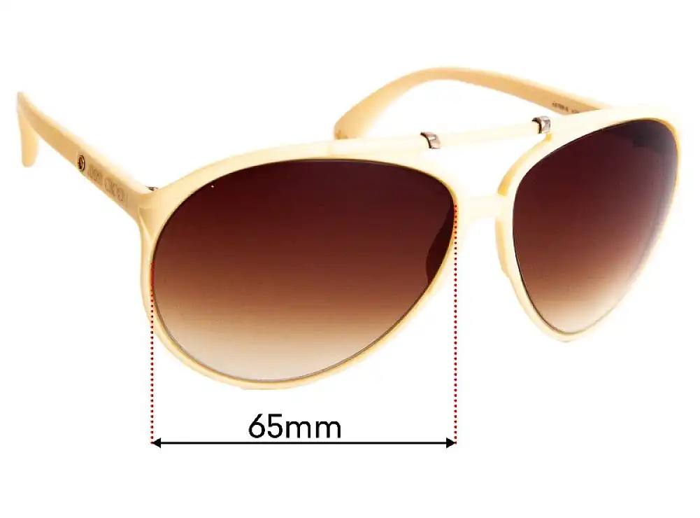 Sunglass Fix Lentilles de Remplacement pour Jimmy Choo Aster/S - 65mm Wide Sunglass Fix Lentilles de Remplacement pour Jimmy Choo Aster/S - 65mm Wide