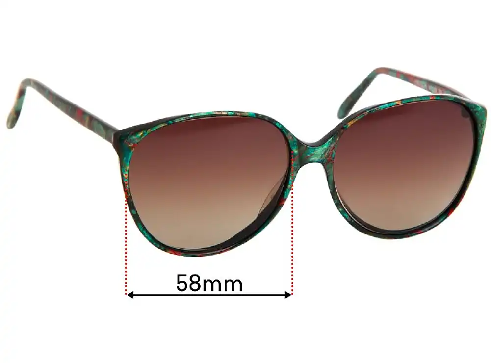 Sunglass Fix Verres de Remplacement pour Jonathan Sceats Model 709 - 58mm Wide Sunglass Fix Verres de Remplacement pour Jonathan Sceats Model 709 - 58mm Wide