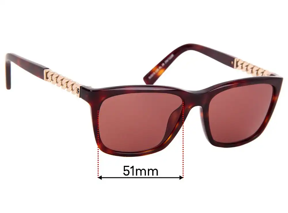 Sunglass Fix Verres de Remplacement pour Karl Lagerfeld KL28 - 51mm Wide Sunglass Fix Verres de Remplacement pour Karl Lagerfeld KL28 - 51mm Wide