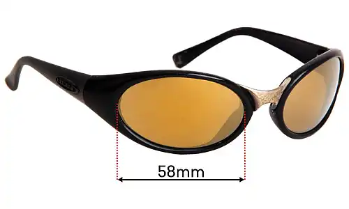 Sunglass Fix Verres de Remplacement pour Legend Big Kahuna - 58mm Wide Sunglass Fix Verres de Remplacement pour Legend Big Kahuna - 58mm Wide